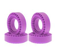 Piezas EspecíFicas RC para TRX4M para SCX24 para FCX24 AX24 1/18 1/24 4 Uds 1,0 "Rueda Inserto Goma Silicona Espuma 55x20mm RC Crawler Pieza Actualización(Purple)