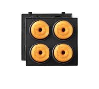 Piezas For Sandwicheras Eléctricas Tostadora Máquina De Desayuno Platos Sándwiches Gofres Taiyaki Takoyaki Donas Bandejas For Hornear Moldes For Horno DistribucióN Uniforme Del Calor(Donut Plate)