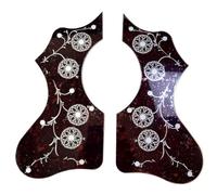 piezas guitarra acústica golpeador Golpeador De Guitarra Acústica Izquierda/derecha Autoadhesivo Negro Para Accesorios De Guitarra Acústica Hecho De Material De PVC(R And L)