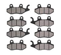 Piezas Juego Pastillas De Freno Disco Delanteras Y Traseras Motocicleta para Yamaha ATV YXR700F Rhino Todos Los Modelos 2008-2014 Metálicas Motocicleta Pastillas Freno Disco(2 Sets)