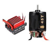 Piezas Mejora Coche RC para Axial SCX10 AXI03007 90046 para Traxxas para TRX4 para TRX6 D90 1/10 60A ESC Cepillado 540 Motor Cepillado 13T 21T 35T 45T 55T 80T Piezas De Orugas RC(45t)