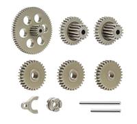 Piezas Mejora Coche Rc Para FMS Para FCX24 Power Wagon K5 Para FCX18 Para LC80 1/24 Engranaje Transmisión Acero Conjunto Completo Engranajes Caja Cambios Pieza Actualización RC