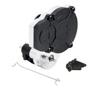 Piezas Mejora Coche Rc Para FMS Para FCX24 Power Wagon Para FCX18 Para LC80 K5 Para Blazer 1/24 Caja Cambios Transmisión Metal Con Soporte Pieza Trepador Control Remoto(Black)