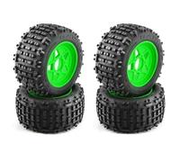 Piezas Mejora Coche Rc Para Slash Para Arrma Para Senton Para Hsp Para Hpi 1/8 1/10 Neumático De Camión De Curso Con Rueda Hexagonal Accesorios De Coche RC(Green,A)