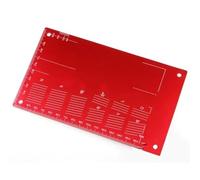 Piezas Mejora Coche Rc Para Tamiya Para Mini 4WD Tablero De Ajuste Aluminio 94823 Herramienta Placa Inspección Tabla Derivación Para Piezas Modelo Coche Carreras(Red)