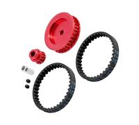 Piezas Mejora Coche RC para TRAXXAS para TRX-4 para TRX6 1/10 Caja Transmisión Correa Coche Escalada Juego Engranajes Ondas Accesorios para RC(Red)