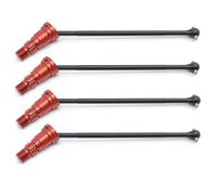 Piezas Mejora Coche Rc Para Traxxas Para X-maxx 6S 8S 1/5 Para Monster Truck RC Piezas De Actualización De Coche Eje De Transmisión Delantero Y Trasero De Metal Accesorios De Repuesto CVD(Red,Size 1)