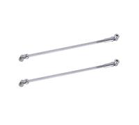 Piezas Mejora RC Compatible con LCG para SCX10 para TRX4 para Capra 1/10 RC Crawler DIY Acero Libre para Cortar Longitud Junta del Eje De Transmisión Eje De Transmisión(Silver,2pcs)