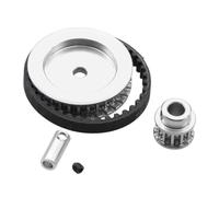Piezas Mejora RC Compatible con Traxxas para TRX4 para TRX6 1/10 RC Crawler Car Actualización DIY Piezas Correa De Transmisión Sistema De Engranajes 12T 30T(White)