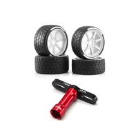 Piezas Mejora RC para Arrma For Felony For Fsr 1/7 RC Car Scale Neumáticos Goma Sintética para Carretera Llanta Rueda 17mm Piezas Mejora Accesorios Modificados