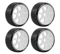 Piezas Mejora RC para ARRMA para Infraction para Limitless para Felony para FSRC GT para HuanNao 1/7 1/8 4 Uds Juego Neumáticos RC 17mm Ruedas Coche Hexagonales En Carretera