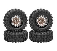 Piezas Mejora RC para Ascent18 para Scx24 para Trx4m 1/24 1/18 RC Coche Ruedas Beadlock Aluminio Y Barro para Neumáticos Terreno Set Actualización Modificar Piezas Decoración
