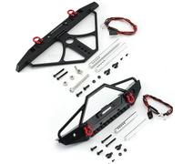 Piezas Mejora RC para Axial para Scx10 90046 para Traxxas para Trx4 1/10 RC Coche Trepador Camión Plástico Duro Parachoques Trasero Delantero Kit Bull Bar Piezas Mejora