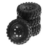 Piezas Mejora RC para Axial para Scx10 para Traxxas para Trx4 D90 D110 1/10 RC Coche Metal 4 Piezas 93 Mm 1.9 "Llanta Rueda Crawler Beadlock Juego Neumáticos Goma Mejora