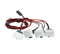 Piezas Mejora RC para SCX10 para TRX4 para Redcat para Land para Cruiser para LC80 Abs 1/10 RC Montaje Carrocería Coche Portaequipajes Barra Toro Parachoques Luces Snorkel(Type 10)