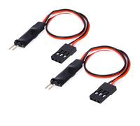 Piezas Mejora RC para SCX24 para TRX4M para TRX4 para SCX10 para Capra UTB18 1/24-1/10 Coche Trepador Control Remoto Controlador Luz Interruptor con Piezas Mejora Cable 175mm(2pcs)