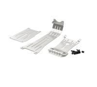 Piezas Mejora RC para Tamiya para Hotshot II 2024 58737 1/10 RC Coche Chasis Acero Inoxidable Placa Deslizamiento Protector Piezas Mejora Accesorios
