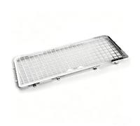 Piezas Mejora RC para Traxxas para AXIAL para SCX6 para Wrangler AXI05000 1/10 Coche Trepador Control Remoto Metal Ventana Trasera Protectora Decorativa Red Piezas Malla(Silver,Rear)