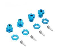 Piezas Mejora RC para Traxxas para E-Revo 3.3 para E-maxx para Summit para Slayer Pro 4X4 1/10 RC Monster Truck Aluminio 17mm Rueda Estriada Piezas Tuerca para Cubo Hexagonal(Blue 1)
