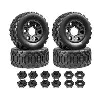 Piezas Mejora RC para Traxxas para HSP para Tamiya para HPI RC Coche Todoterreno Corto Truc Goma 4 Uds Neumáticos 110mm Neumático 12/14/17mm Piezas Mejora Reemplazo Hexagonal