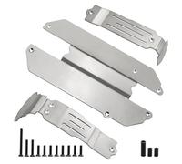 Piezas Mejora RC para Traxxas para Mini para Slash 4X4 para E-revo para Summit 1/16 RC Coche Chasis Acero Inoxidable Placa Deslizamiento Piezas Mejora