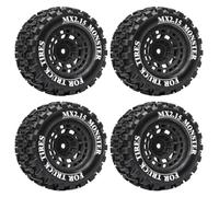 Piezas Mejora RC para Traxxas para Mini para Xrt para Wltoys para Mjx para Scy para Losi para Lmt 1/14-1/18 RC Car 4 Uds 12mm Neumáticos Goma Hexagonales Camiones Mejora