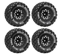 Piezas Mejora RC para Traxxas para Mini para Xrt para Wltoys para Mjx para Scy para Losi para Lmt 1/14-1/18 RC Car 4 Uds 12mm Neumáticos Goma Hexagonales Camiones Mejora