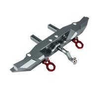 Piezas Mejora RC para Traxxas para Trx4 para Defender 1/10 RC para Rock Crawler Parachoques Trasero De Aluminio con Enganche Remolque Piezas Mejora
