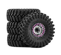 Piezas Mejora RC para TRX4 para SCX10 Gen8 Gen7 CR24 para Enduro XT4 1/10 1/8 RC Crawler 2,0 Pulgadas para Juego Ruedas Neumáticos Roca Piezas Hexagonal 12mm