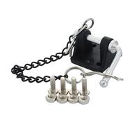 Piezas Mejora RC para TRX4 para TRX6 para Wraith para Capra 1/10 Trepador Control Remoto Cadenas Arrastre Recuperación Grillete Enganche Remolque Mejora Anclaje Cabrestante