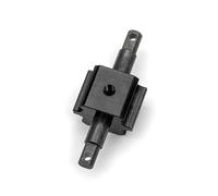 Piezas mejoradas de aleación de aluminio de acero con bloqueo diferencial de eje recto RC para TRAXXAS 1/10 Slash 4WD Rustler HOSS 4X4 64077-3 XO-1 RC Car (negro)