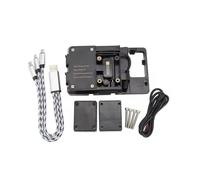 Piezas Modificadas Motocicleta Soporte Navegación Teléfono Móvil Solo Carga USB para TMAX 530 SX DX 2017-2019 Cerradura Segura(Color2)