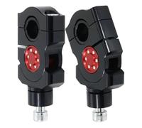 Piezas motocicleta Compatible Con Suzuki Moto Pit Dirt Bikes Manillar Elevador Montaje Elevadores De Manillar Manillar De Motocicleta Accesorios De Abrazadera Ascendente(Black and red)