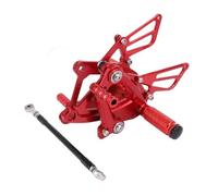 Piezas Motocicleta Estriberas Ajustables Reposapiés para CBR400R para CB400F para CBR500R para CB500F para CBR para CB 400R 2013-2017 Reposapiés Delanteros(Rojo)