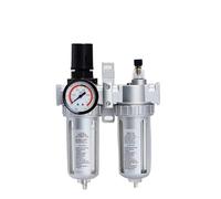 Piezas neumáticas del compresor: SFC400 1/2", SFC300 3/8", SFC200 1/4" - válvula reductora de presión del filtro de aire, separador de agua y aceite, válvula de drenaje(SFC-200 w EU20,1 Set)