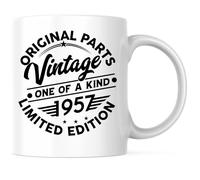 Piezas Originales De 1957 Año De Nacimiento 1957 Taza Cerámica Taza De Café Con Asa Tazas Para Leche Leche Amigo 330Ml