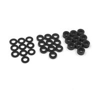 Piezas Orugas RC Arandela Plana M2 Aluminio 0,5mm 1,0mm 2,0mm 10Uds. Cada Una para Yeah Control Remoto Carreras Actualizaciones Piezas Coche Accesorios YA-0753BK