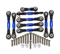 Piezas Orugas RC Juego Varillas Amarre Aluminio 9Uds. para Traxxas 4-Tec 2,0 3,0 Gt160-b-be BK 8341 8342 8346 8348 1/10 RC Piezas Actualización Coche(Blue)