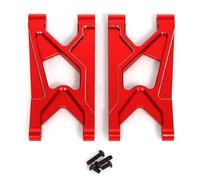 Piezas Orugas Rc Para Arrma Para Gorgon 4X2 2WD 1/10 Brazo Inferior Trasero Superior Delantero Aleación Aluminio Camión Monstruo Oscilante RC Piezas Mejora(Red,Rear)