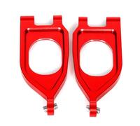 Piezas Orugas Rc Para Arrma Para Gorgon 4X2 2WD 1/10 Brazo Inferior Trasero Superior Delantero Aleación Aluminio Camión Monstruo Oscilante RC Piezas Mejora(Red,Front)