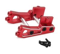 Piezas Orugas Rc Para Arrma Para Typhon Para Grom 223S Para BLX MEGA 1/14 Juego Soportes Traseros Metálicos Alerones Accesorios Piezas Mejora Coches RC Modelo(Red)