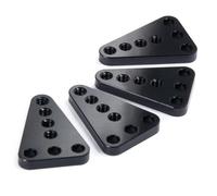 Piezas Orugas Rc Para Axial Para SCX10 Honcho Dingo 1/10 RC Crawler Truck Piezas 4 Soporte Amortiguador Metal Ajuste Altura Ángulo(Black)