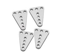 Piezas Orugas Rc Para Axial Para SCX10 Honcho Dingo 1/10 RC Crawler Truck Piezas 4 Soporte Amortiguador Metal Ajuste Altura Ángulo(Silver)