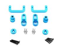 Piezas Orugas Rc Para Axial Para SCX10 III Para TRX-4 1/10 25T Kit Protector Servo Del Eje Cambio La Caja Dirección Coche RC Piezas Accesorios Metálicos Modelos(Blue2)