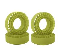 Piezas Orugas RC para Axial para SCX10 para Capra para Traxxas para TRX4 para TRX6 para MST CMX VS4-10 1/10 RC Piezas Coche Inserto Silicona Espuma Neumáticos 1,9Pulgadas 108Mm(Green)