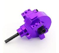 Piezas Orugas RC para HSP EPX 94101 94103 94111 94123 1/10 RC Piezas Actualización Coche Unidad Delantera Aluminio Diff Conjunto Caja Cambios Trasera Metal(Purple,Rear)
