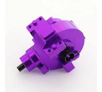 Piezas Orugas RC para HSP EPX 94101 94103 94111 94123 1/10 RC Piezas Actualización Coche Unidad Delantera Aluminio Diff Conjunto Caja Cambios Trasera Metal(Purple,Front)