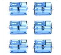 Piezas Orugas RC para Huanqi 727 para Slash RC Actualizaciones Automóviles Piezas Accesorios Modificaciones Reparaciones Caja Receptora Impermeable Plástico Azul 6Piezas
