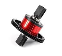 Piezas Orugas RC para Losi 5ive-t para Rofun para Rovan Lt para Km X2 1/5 RC Piezas Actualización Coche Metal Diff Helicoidal Conjunto Engranaje Trasero Delantero(Red,Middle)