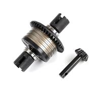 Piezas Orugas RC para Losi 5ive-t para Rofun para Rovan Lt para Km X2 1/5 RC Piezas Actualización Coche Metal Diff Helicoidal Conjunto Engranaje Trasero Delantero(Titanium,Rear)